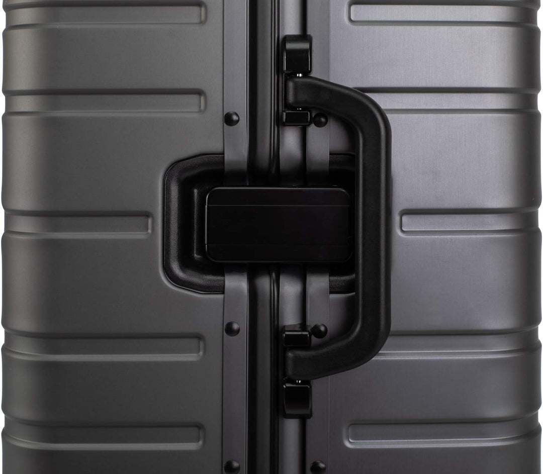 Travelhouse Oslo Alu Reisekoffer Graphit L-75cm Hartschalenkoffer Reisetrolley Suitecase Trolley 2X