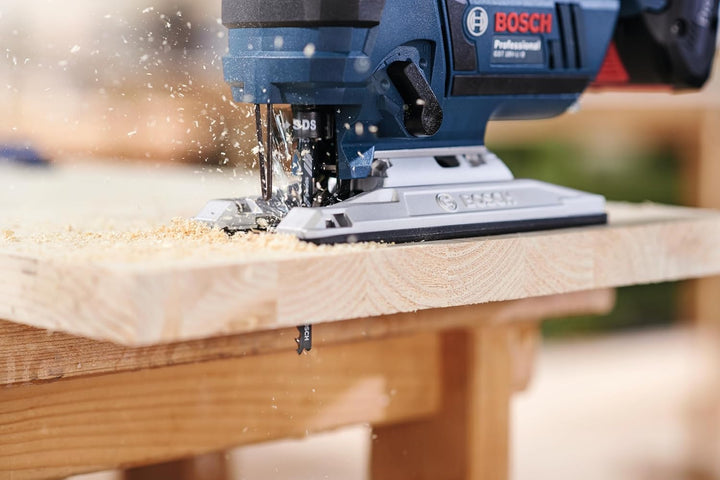 Bosch Professional 100 x Stichsägeblatt T 144 D Speed for Wood (für weiches Holz, gerader Schnitt, Z
