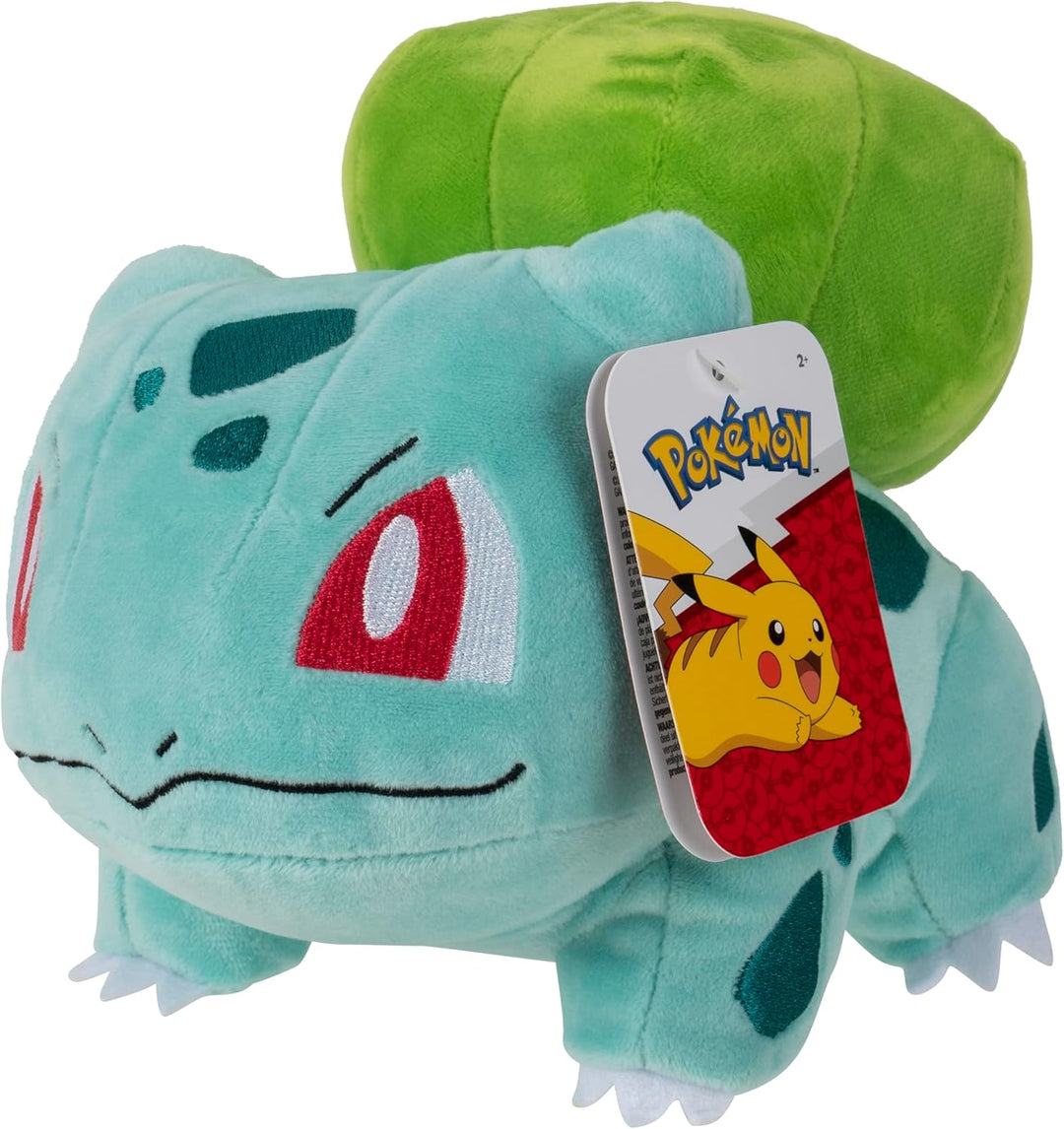 Pokémon PKW0498-20cm Plüsch - Bisasam, offizielles Plüsch Bulbasaur, Bulbasaur