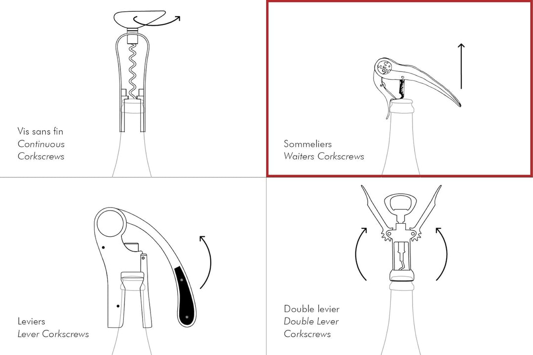 L'ATELIER DU VIN – Soft Machine Crystal – Design Korkenzieher, hergestellt aus Stahl, Chromlegierung