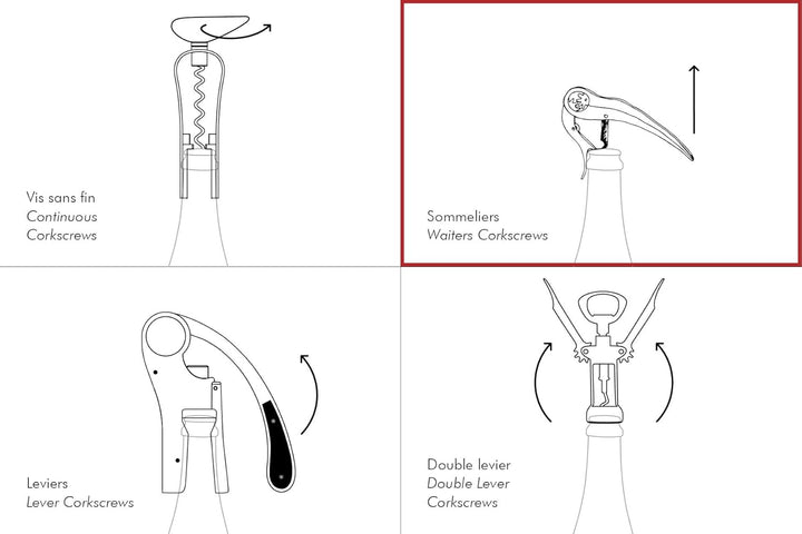 L'ATELIER DU VIN – Soft Machine Crystal – Design Korkenzieher, hergestellt aus Stahl, Chromlegierung