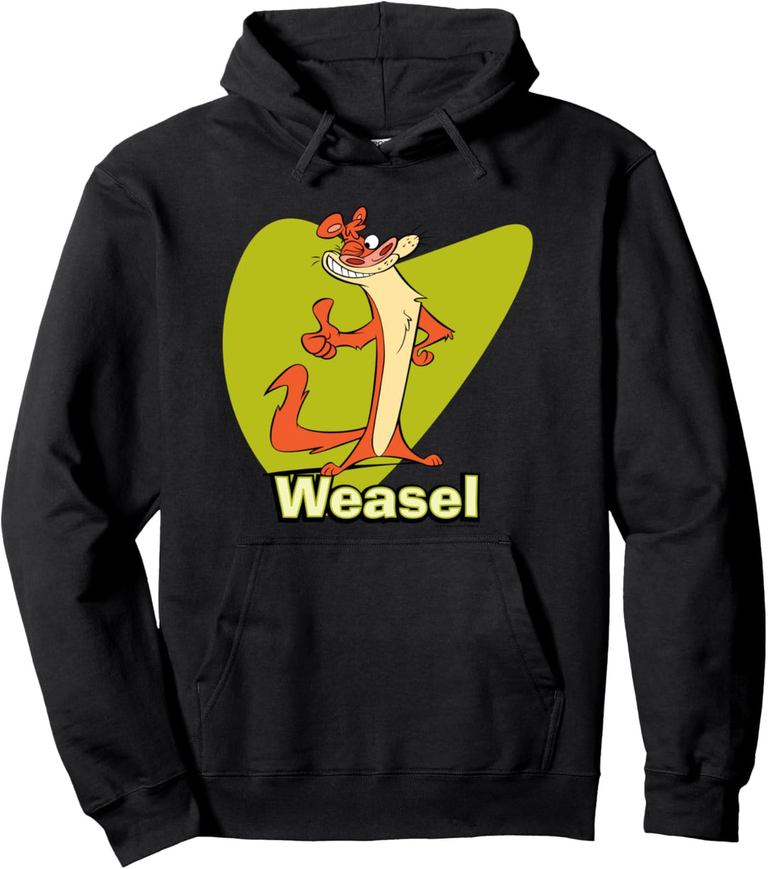 I Am Weasel Weasel Thumbs Up Pullover Hoodie