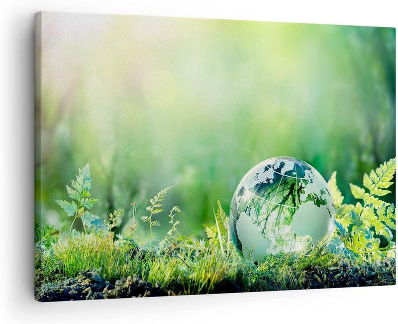 ARTTOR Bilder auf Leinwand natur natur Leinwandbild mit Rahmen 70x50cm Wandbilder Dekoration Wohnzim