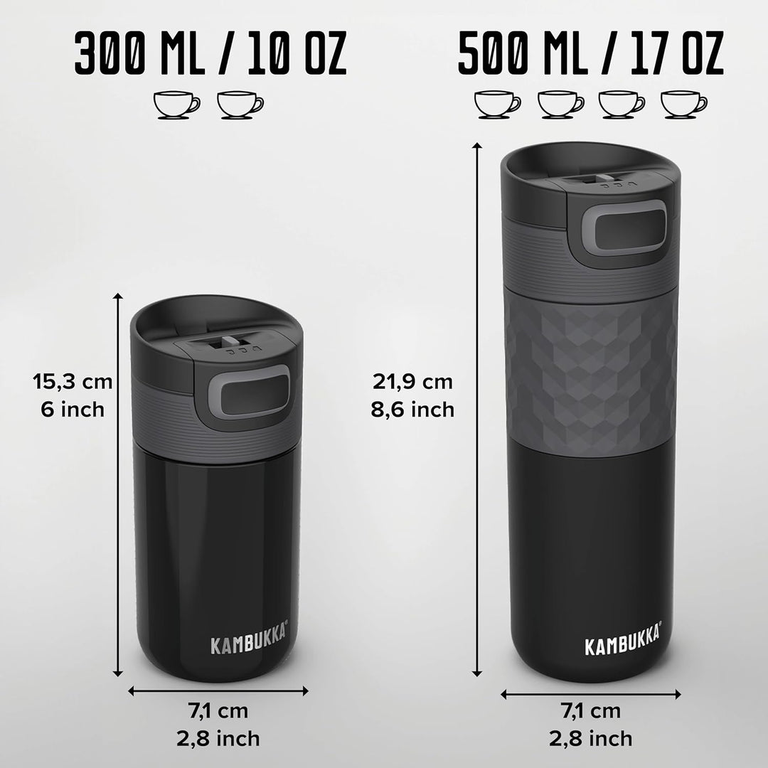 Kambukka Thermobecher 500ml - Kaffeebecher to go aus Edelstahl - Auslaufsicher & dicht - Isolierbech