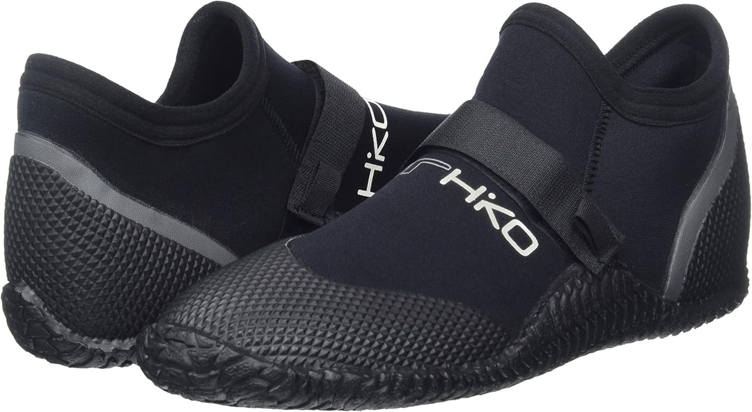Neoprenschuh Hiko Sneaker mit Klett Wassersport Kanu Kajak Schwimmen SUP Surfen 10 =44.5 EU Schwarz,
