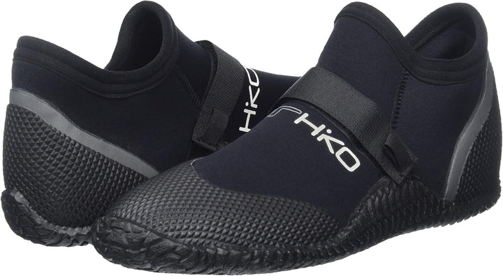 Neoprenschuh Hiko Sneaker mit Klett Wassersport Kanu Kajak Schwimmen SUP Surfen 10 =44.5 EU Schwarz,