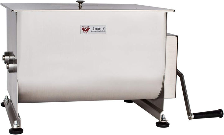 Beeketal 'FMD40' Gastro Marinator Vermenger aus Edelstahl mit ca. 40 Liter Volumen, 2 Butterfly-Misc