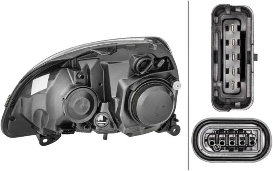 HELLA 1DL 008 461-781 Halogen/Xenon-Hauptscheinwerfer - rechts - für u.a. Renault Clio II (Bb_, Cb_)