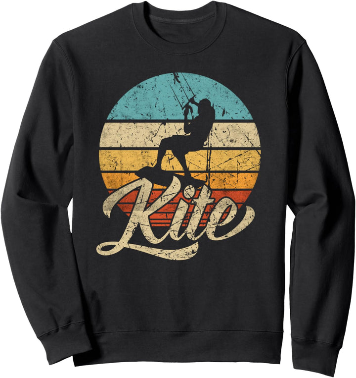 Kite Kiten Kiteboarding Kitesurfen Surf retro Geschenk Sweatshirt