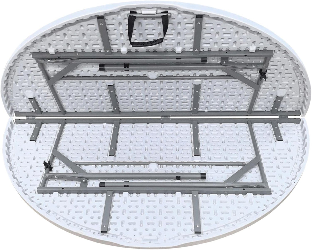 WERKA PRO Runder Klapptisch Ø150 x 74 cm weiss, weiss
