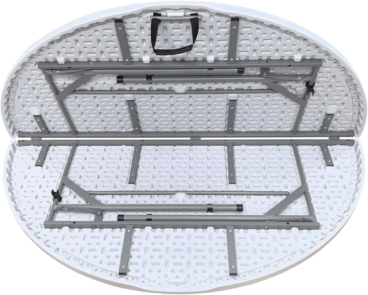WERKA PRO Runder Klapptisch Ø150 x 74 cm weiss, weiss