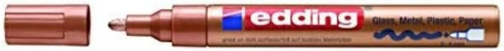 edding 750 Glanzlackmarker - kupfer - 10 Lackmarker - Rundspitze 2-4 mm - Lackstift für Glas, Stein,