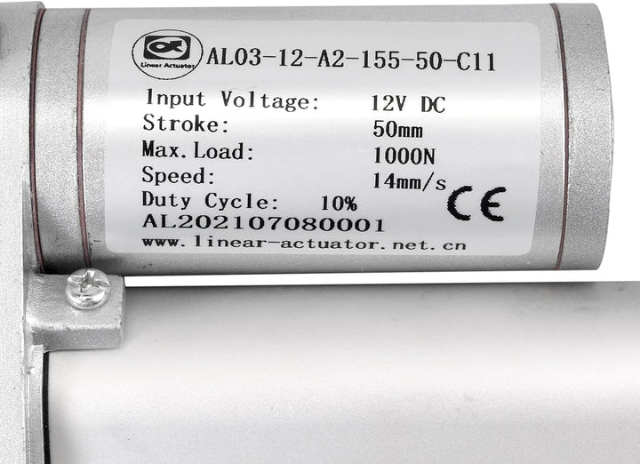 EYPINS Linearantrieb Linearmotor 12V, 1000N 50mm Hub max Linearantrieb, Toröffner Verstellantrieb Li