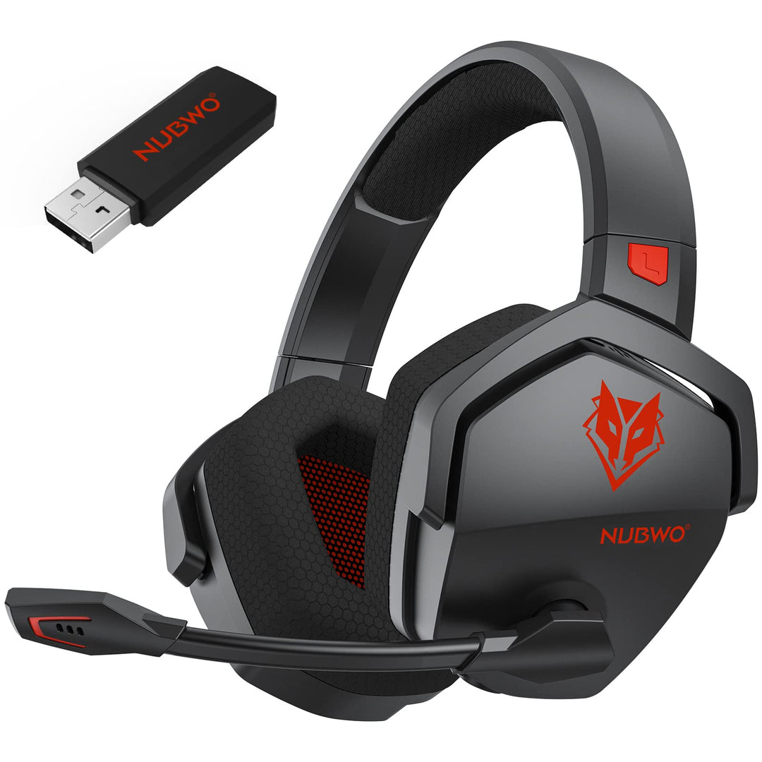 NUBWO G06 Wireless Gaming Headset für PS5, PS4, PC, Rauschunterdrückung über Ohr-Gaming-Kopfhörer mi