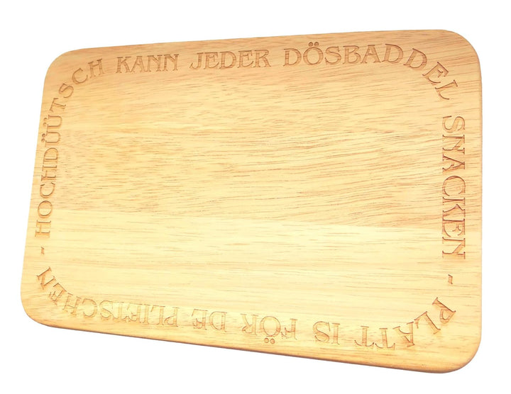 Brotbrett Plattdeutsch Frühstücksbrettchen Platt is för de Plietschen