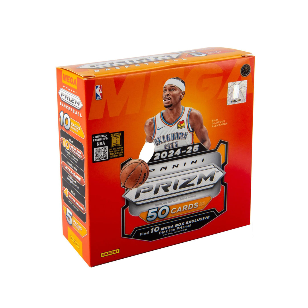 2024-25 Panini NBA-PRIZM, Basketball-Sammelkarten, Mega-Box