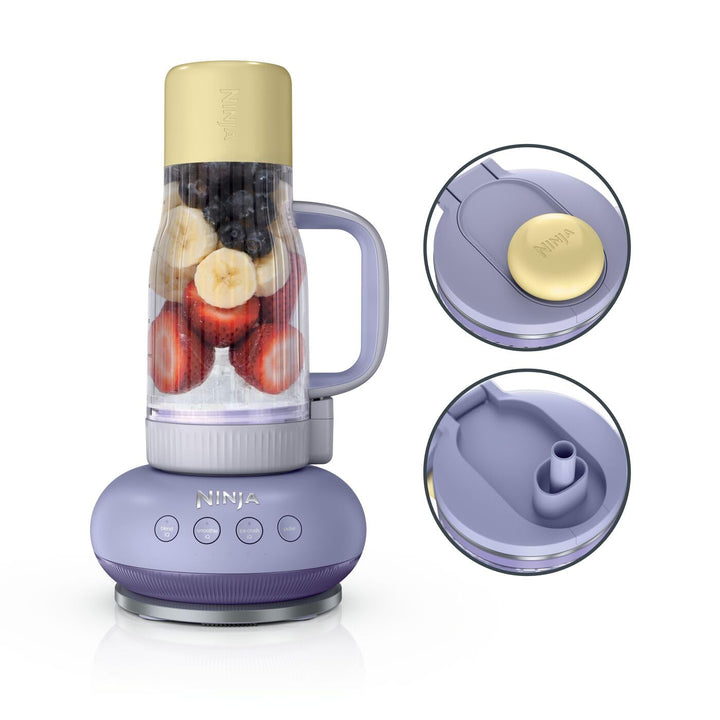 Ninja BlendBoss Mixer mit tragbarem Becher, Mixgerät mit abnehmbarem Reisebecher, 3 voreingestellte