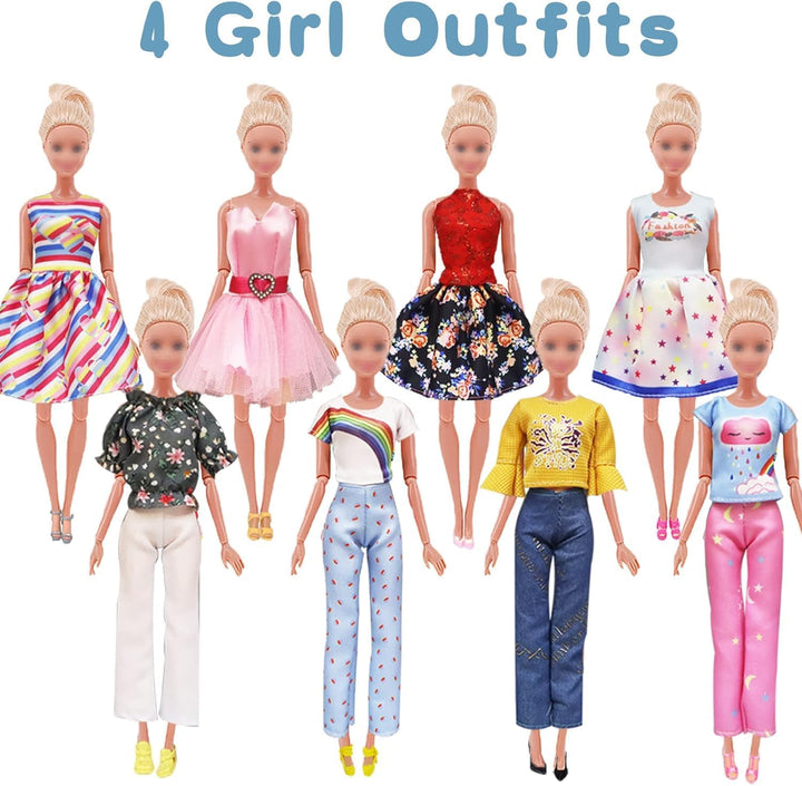 27 Stück Kleidung und Zubehör Kompatibel mit Barbie Ken, 1 Anzug 5 Freizeitbekleidung 2 Badehose, 1
