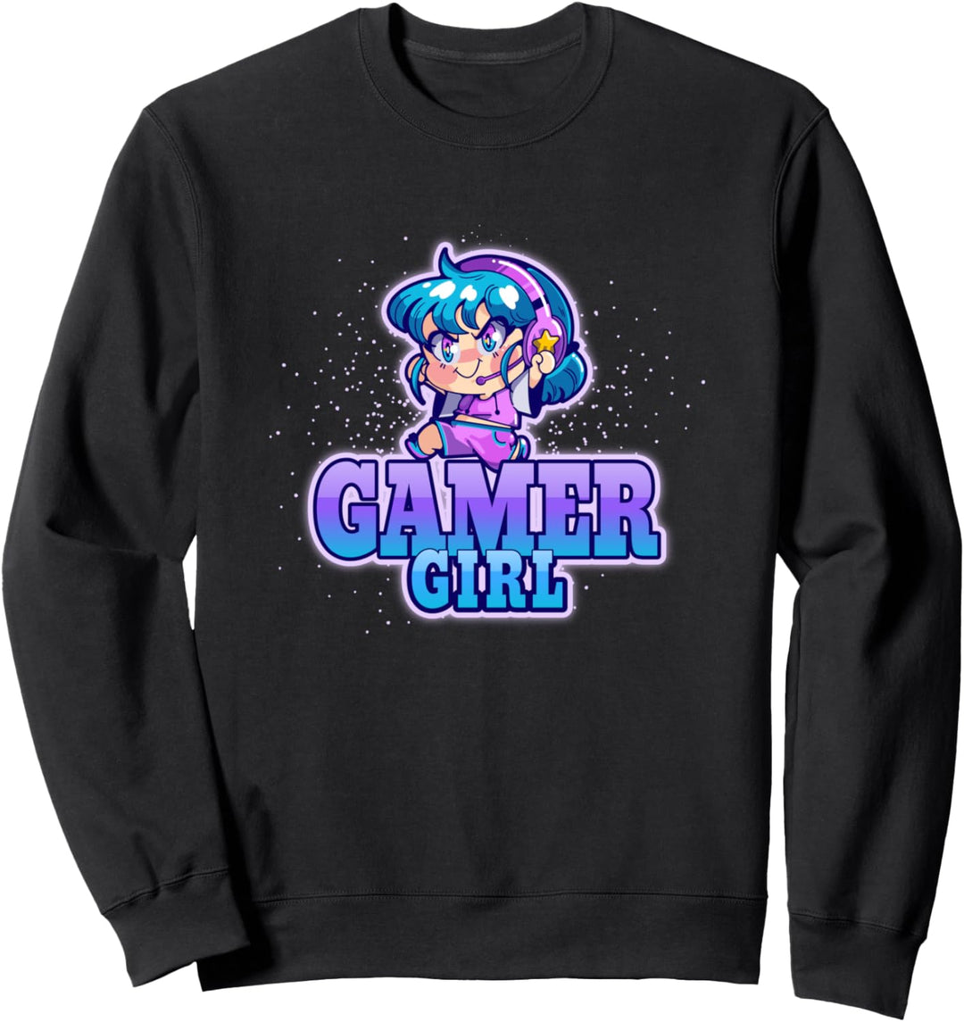 Gamer Girl Anime Manga Videospiele Gaming Sweatshirt