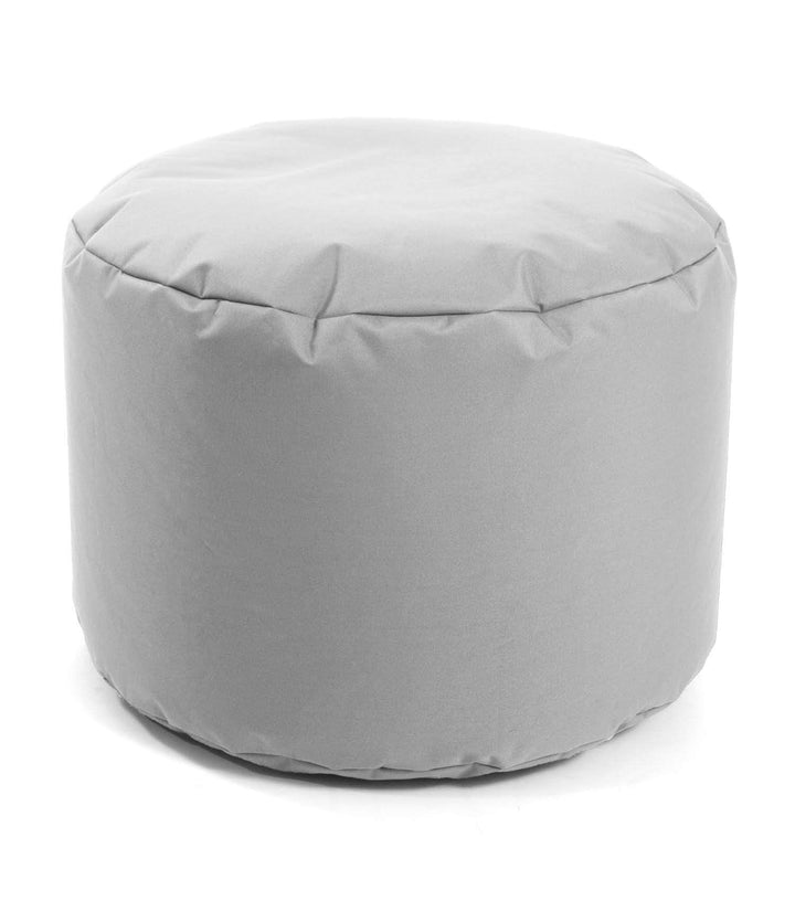 mokebo® Outdoor Pouf o. Hocker 60x40cm in Grau für Balkon &amp; Garten &