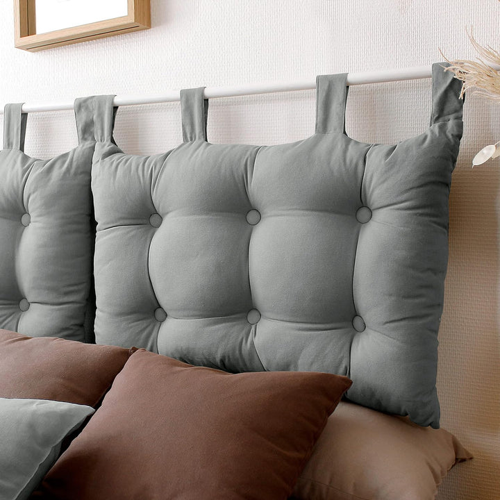 Enjoy Home Kopfteil Stoff 70 x 9 x 45 cm, grau, 9 X 45 CM, Grau