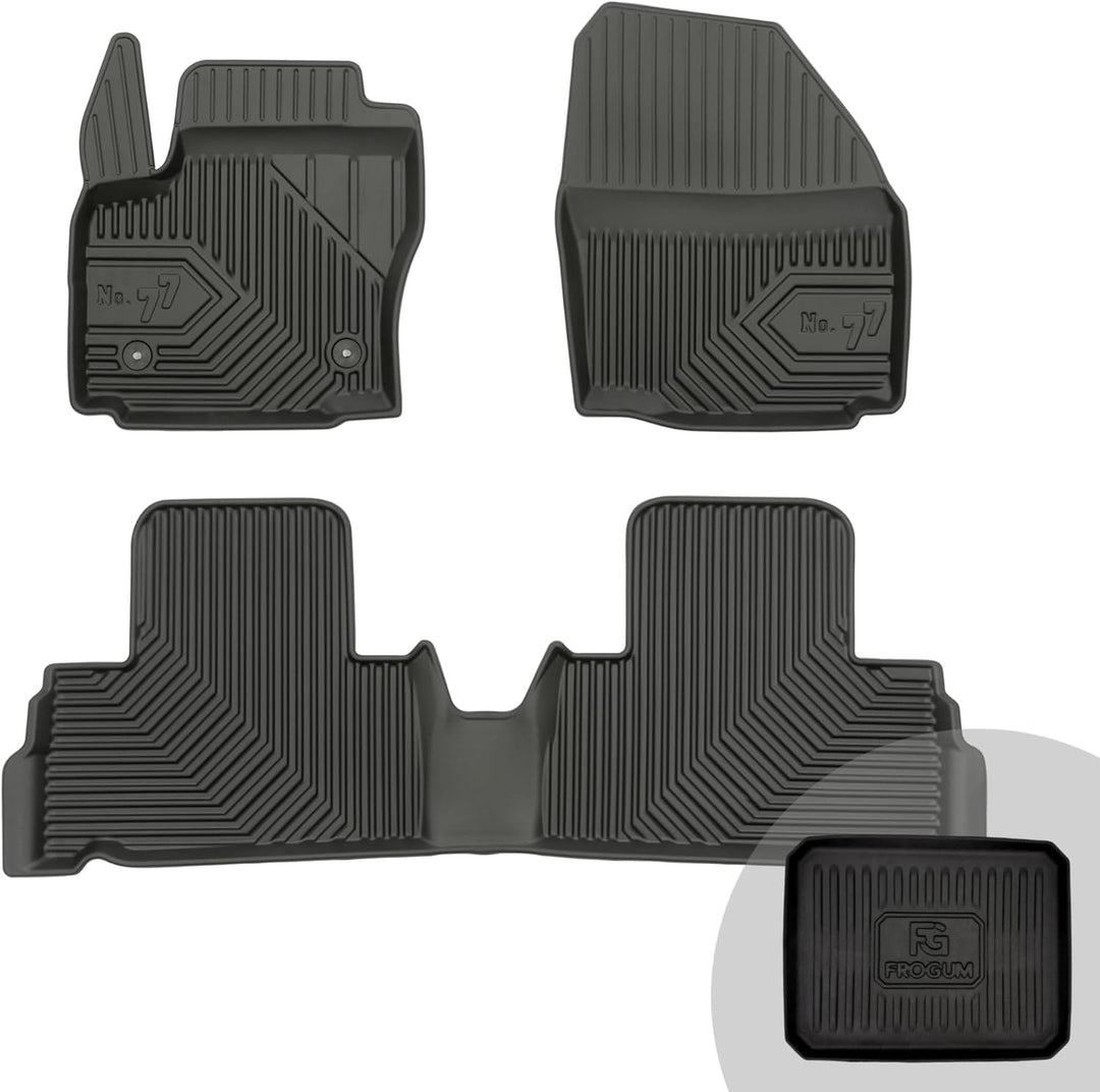 FROGUM No.77 Gummimatten Ganzjahresset von Auto Fussmatten Autofussmatten für Ford Galaxy II 2009-20