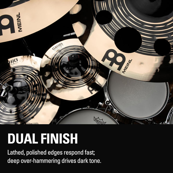Meinl Classics Custom Dual 10 Zoll Splash (Video) Schlagzeug Becken (25,40cm) B12 Bronze, Dunkles un