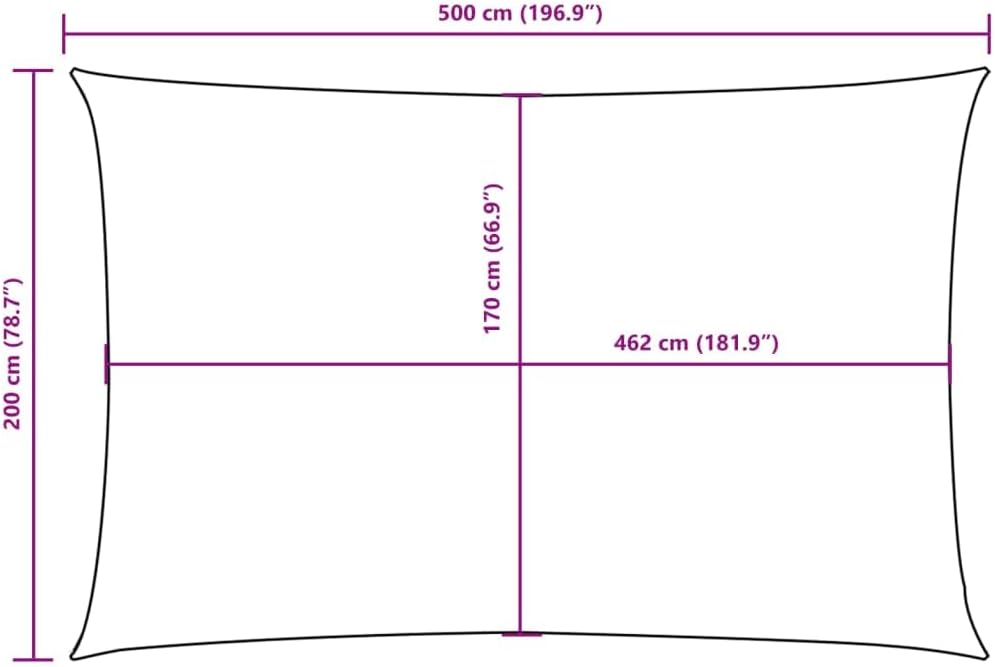 vidaXL Sonnensegel Wasserfest Sonnenschutz Windschutz Sonnendach UV Schutz Garten Terrasse Balkon Ox