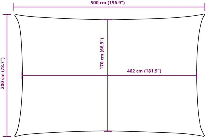 vidaXL Sonnensegel Wasserfest Sonnenschutz Windschutz Sonnendach UV Schutz Garten Terrasse Balkon Ox