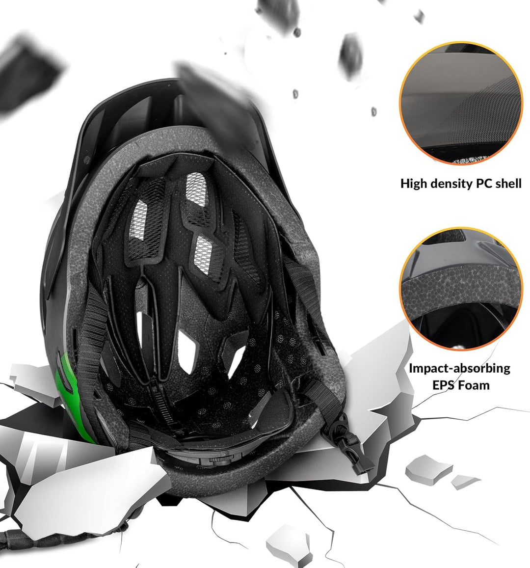 ROCKBROS Kinderhelm Integriert Fahrradhelm Kinder Jugend Fullface Helm mit Abnehmbarem Kinnschutz BM