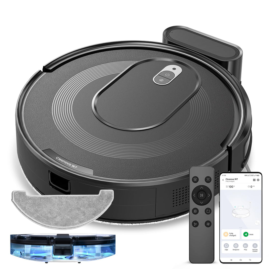 Vexilar W7 Saugroboter mit Wischfunktion 3 in 1, Staubsauger Roboter mit Anti-Haar-Wicklungs-Saugdüs