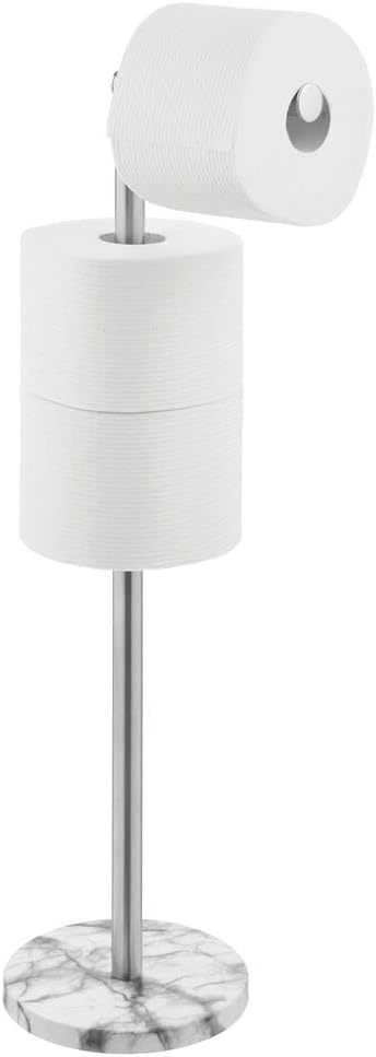 mDesign Toilettenpapierhalter frei stehend – moderner Papierrollenhalter für Badezimmer & Gäste-WC –