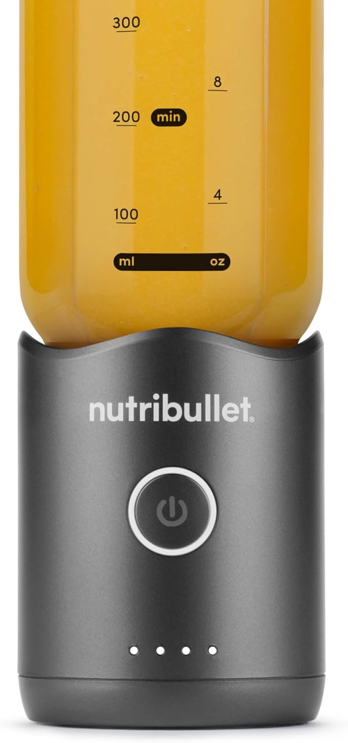 NutriBullet Flex 590 ml, Tragbarer Mixer mit Trinkdeckel, Abnehmbare Klingen, Wiederaufladbar mit US