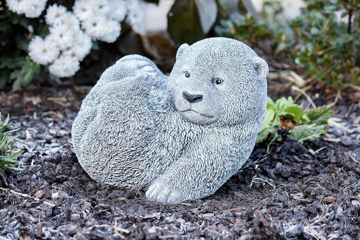stoneandstyle Steinfigur grosser Bär Bärchen Panda, Frost- und wetterfest bis -30°C, massiver Steing