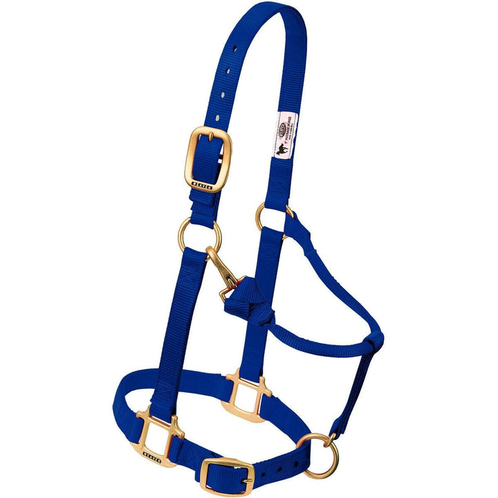 Weaver Leather Original verstellbares Nylonhalfter für Pferde Yearling navy, Yearling navy