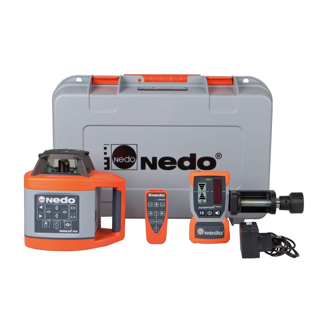 Nedo SIRIUS 1 HV selbstnivellierender Rotationslaser - horizontal und vertikal Baulaser - Nivellierl