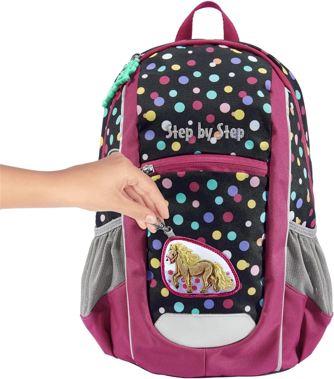 Step by Step Rucksack KIGA Maxi „Ponny Lotta“, separates Innenfach, ergonomischer Kinder Rucksack, h