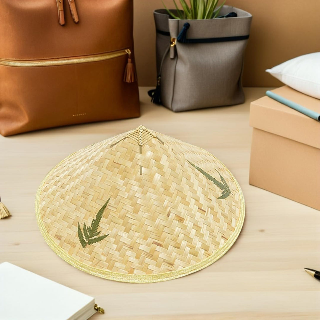 Tomaibaby Chinesische Stroh Hut Orientalischen Headwear: 2Pcs Asiatischen Kuli Japanischen Hut DIY V