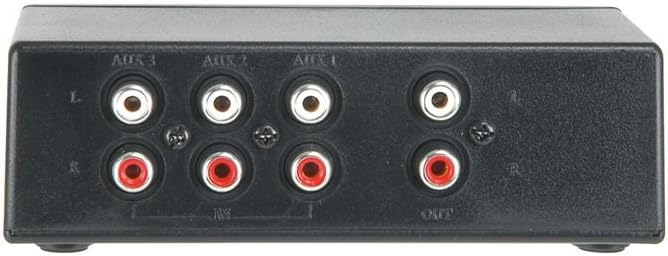AV Link 3-Wege-Cd/Aux-Stereo-Schalter, Schwarz Einzeln, Einzeln