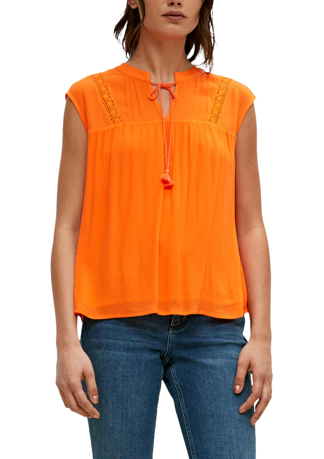 comma Damen Bluse 40 2335, 40 2335_orange