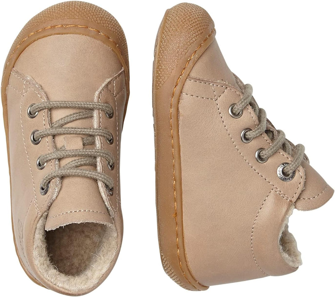 Naturino Cocoon-Lauflernschuh aus Nappaleder-Blau 19 EU Taubengrau Beige, 19 EU Taubengrau Beige