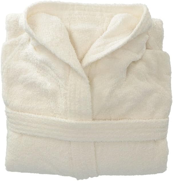 Gabel 09300 703 Bademantel für Erwachsene, 100% Baumwolle. 1x1x1 cm Bianco, Bianco