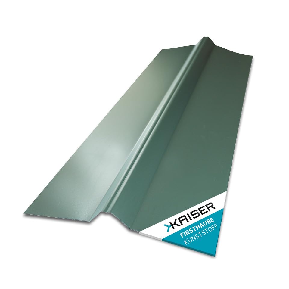 KAISER plastic® Firsthaube Grün | Wellplatten Dach Abdeckung, Welldach Kunststoff | Dachplatten wett