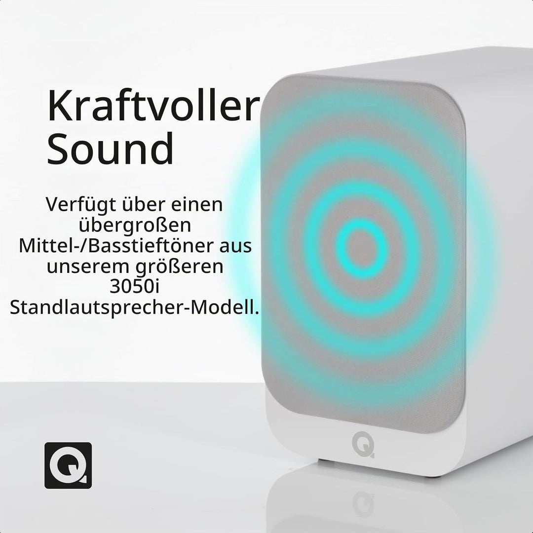 Q Acoustics 3030i Kompaktlautsprecher Paar weiss, Weiss