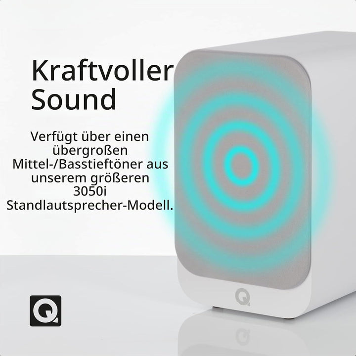 Q Acoustics 3030i Kompaktlautsprecher Paar weiss, Weiss
