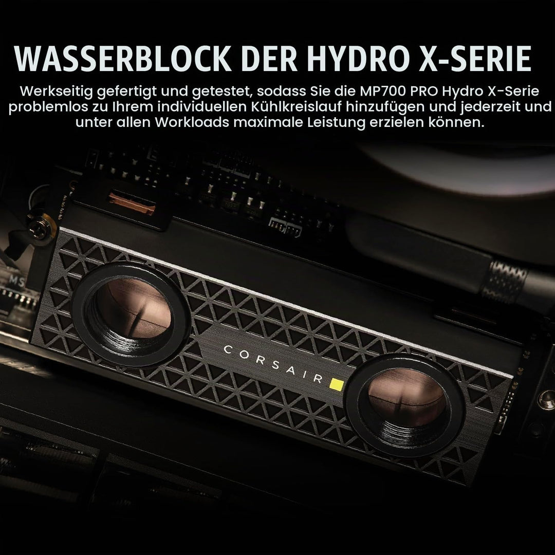 Corsair MP700 PRO Hydro X Series 2TB M.2 PCIe Gen5 x4 NVMe 2.0 SSD - M.2 2280 - Bis zu 12.400MB/sec