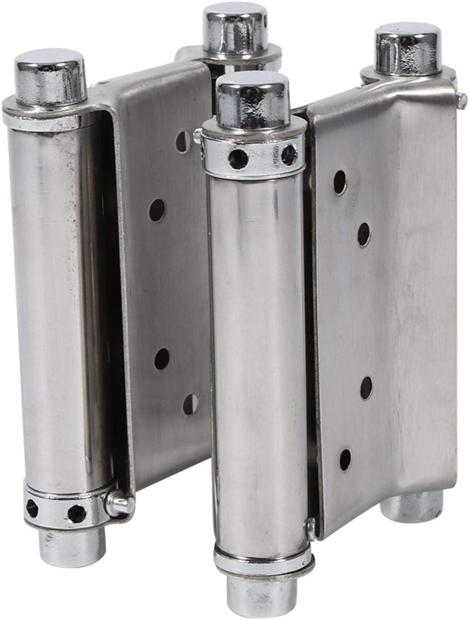 Edelstahl Scharniere 3 Zoll Double Action mit Doppeltürfunktion für Saloon Café Bar Schwingtür Freeg