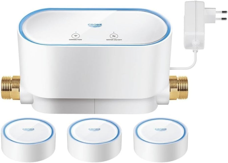 GROHE Sense Set - Grohe Sense Guard + 3x Grohe Sense (für Einfamilienhäuser, misst den Wasserverbrau