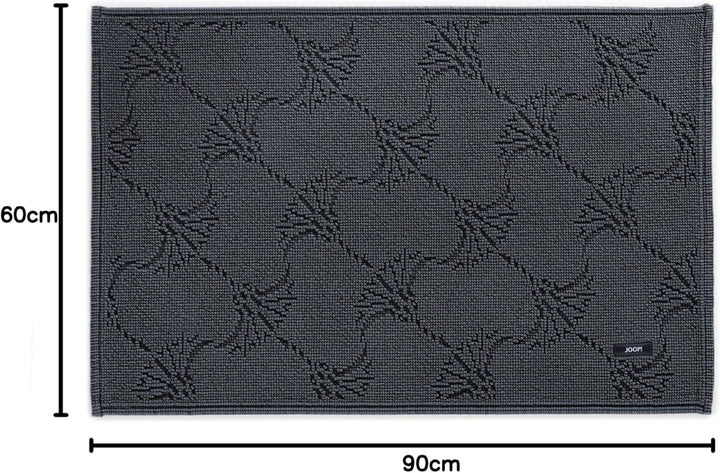 JOOP! Badteppich NEW CORNFLOWER 60 x 90 cm anthrazit 60 x 90 cm (Rechteckig), 60 x 90 cm (Rechteckig