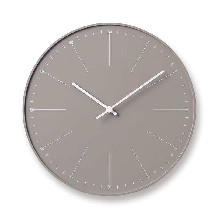 Lemnos Wanduhr Dandelion/Grosse Designer Wanduhr ohne Tickgeräusche aus Japan/Wanduhr modern mit sch